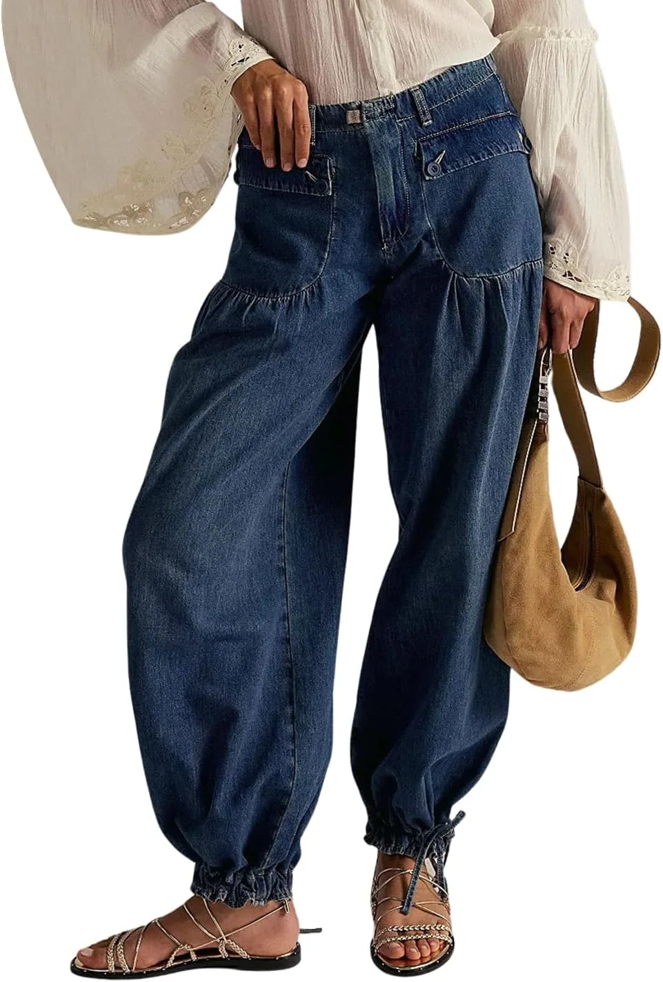 Женские джинсы boyfriend baggy lotus с завязками внизу chouyatou
Женские джинсы boyfriend baggy lotus с завязками внизу chouyatou