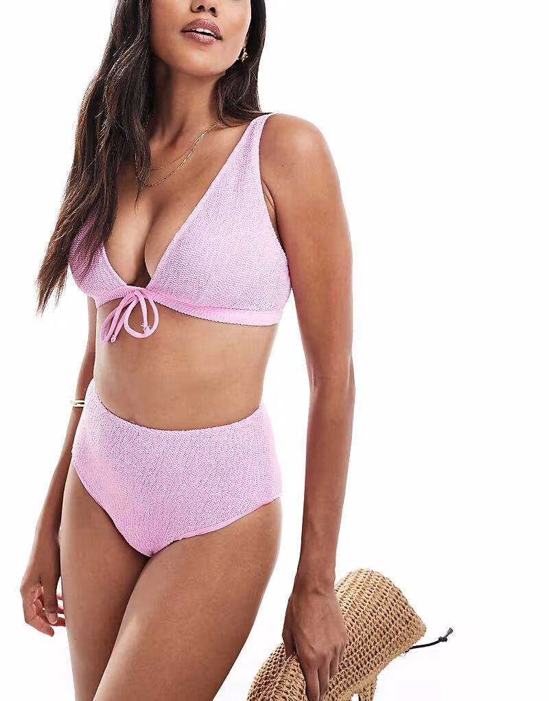 Бикини-трусики Charlene с высокой талией и текстурированной отделкой светло-розового цвета Asos Design
Бикини-трусики Charlene с высокой талией и текстурированной отделкой светло-розового цвета Asos Design