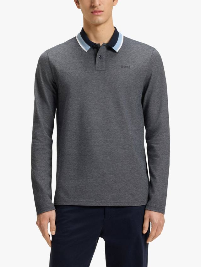 BOSS Cotton Regular Fit длинная поло с длинными рукавами HUGO BOSS, Dark Blue
BOSS Cotton Regular Fit длинная поло с длинными рукавами HUGO BOSS, Dark Blue