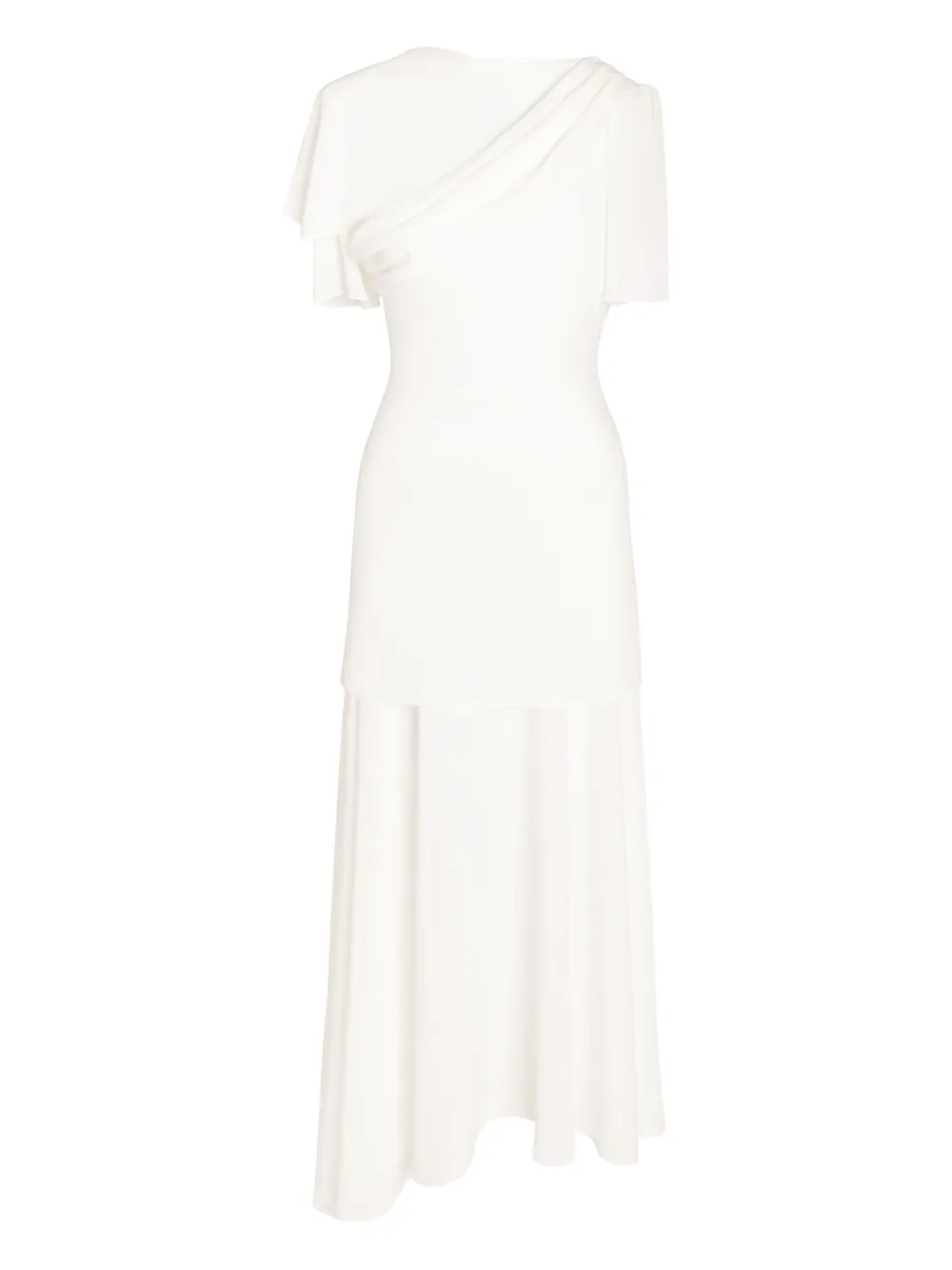 Драпированное платье миди асимметричного кроя Post Meridiem, белый
Драпированное платье миди асимметричного кроя Post Meridiem, белый