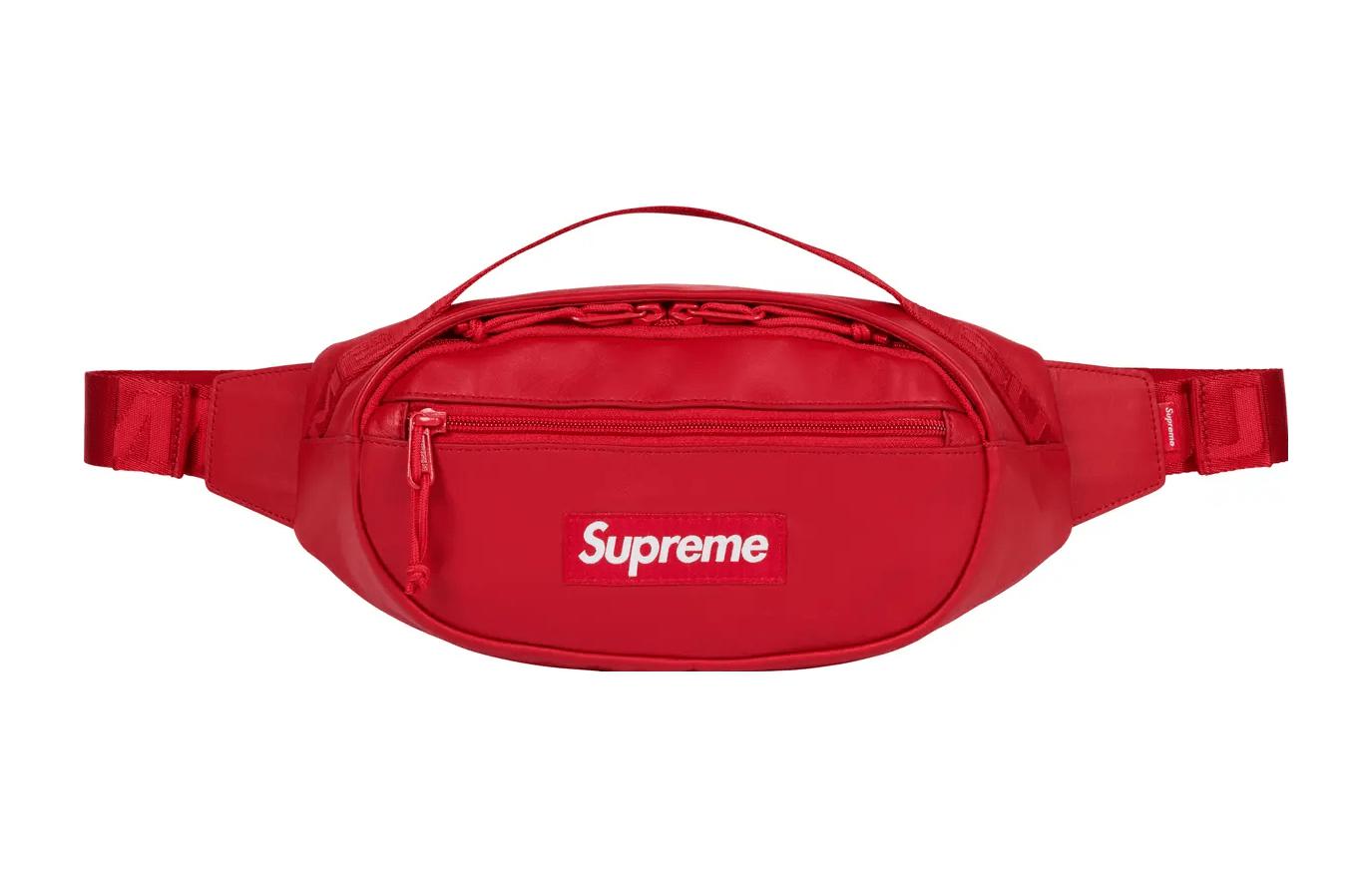 Supreme Кожаная поясная сумка через плечо унисекс красная
Supreme Кожаная поясная сумка через плечо унисекс красная