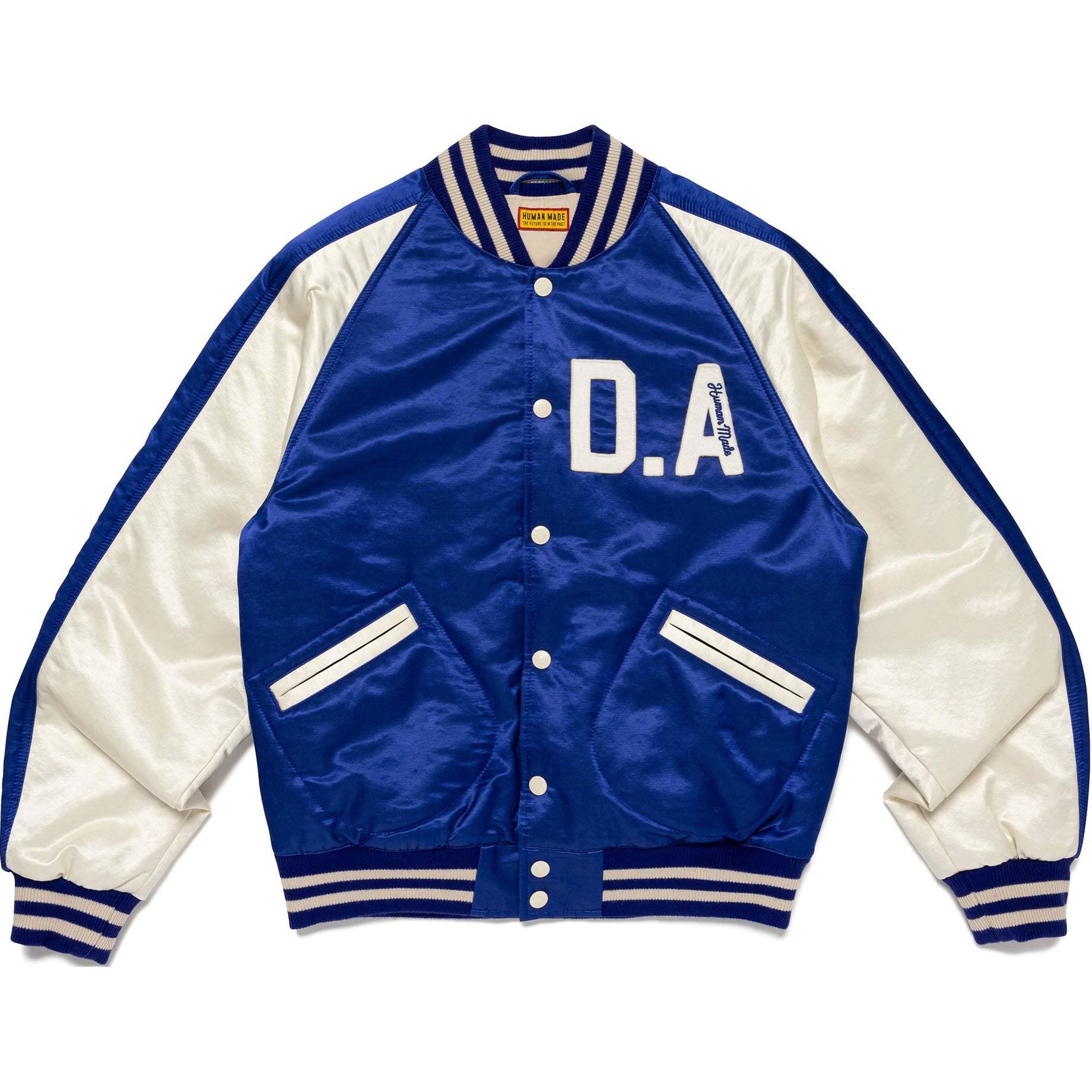 HUMAN MADE Атласная бомбер-куртка, Blue
HUMAN MADE Атласная бомбер-куртка, Blue