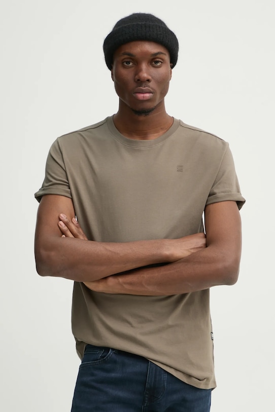 Хлопковая футболка G-Star, коричневый
Хлопковая футболка G-Star, коричневый