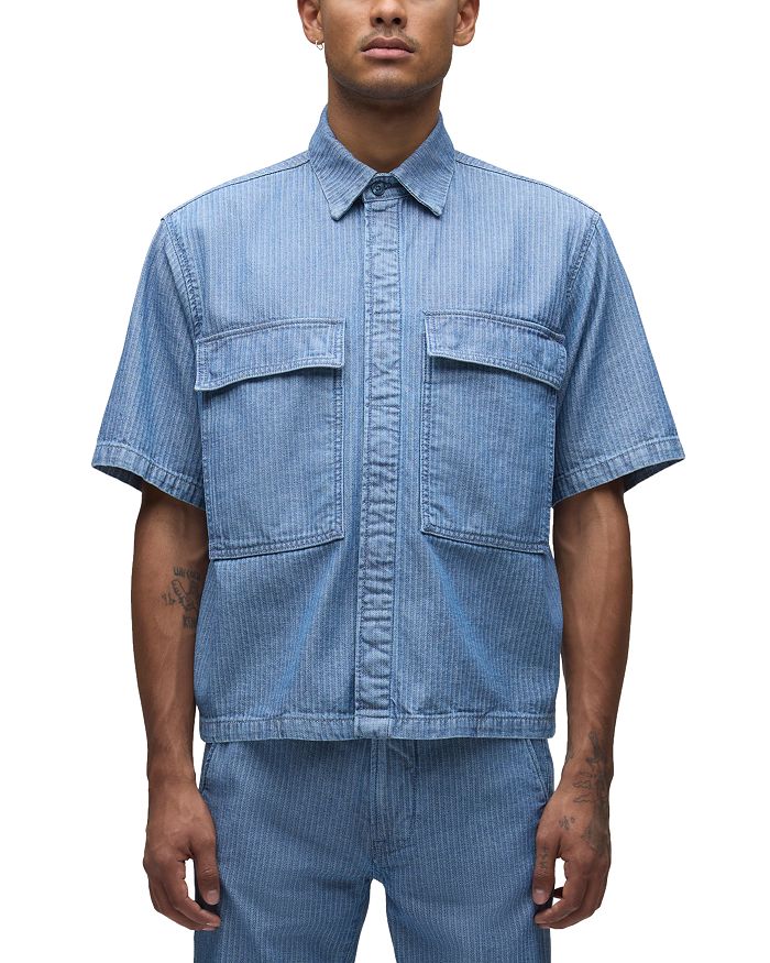 Рубашка с коротким рукавом на пуговицах Hudson, синий
Рубашка с коротким рукавом на пуговицах Hudson, синий