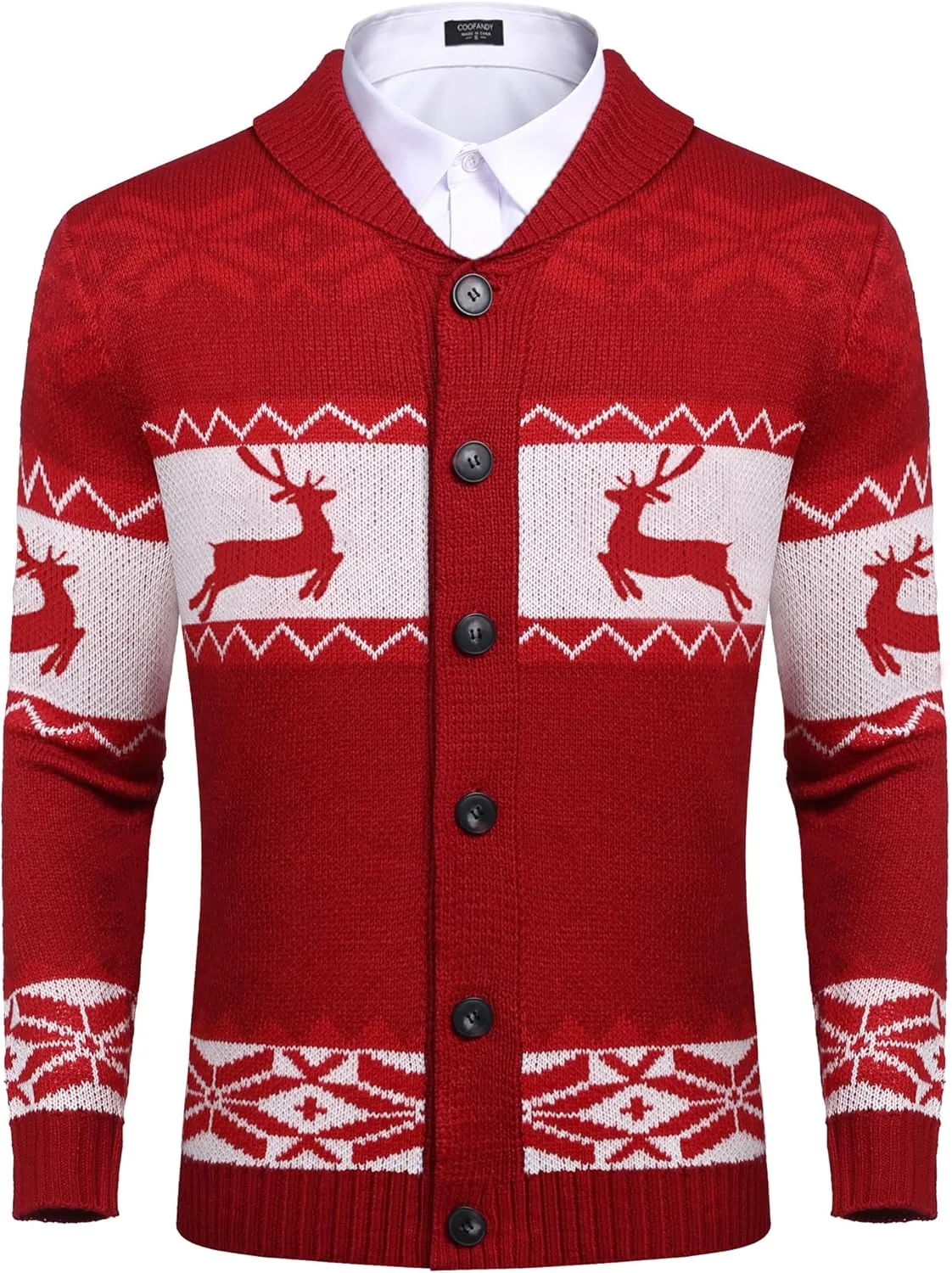 COOFANDY мужской кардиган с шейным платком и рождественским принтом
COOFANDY мужской кардиган с шейным платком и рождественским принтом