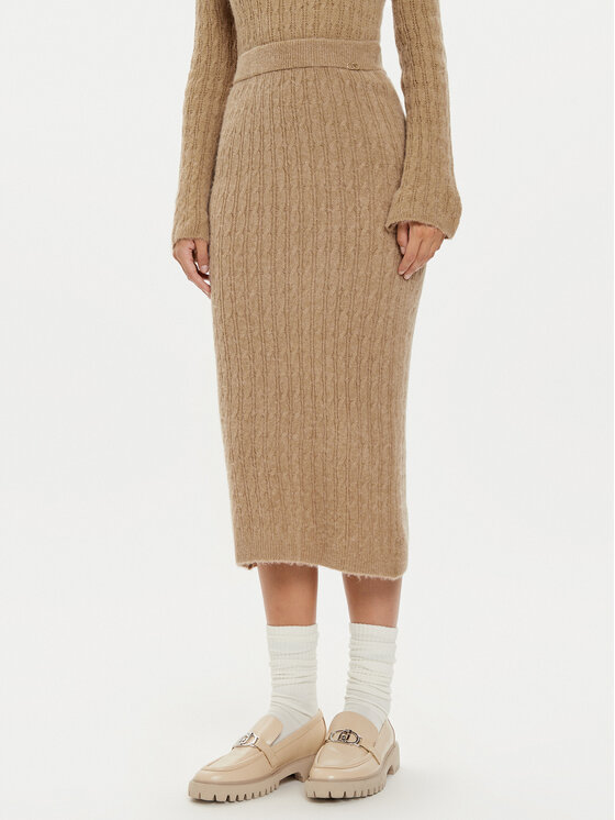 Юбка миди стандартного кроя Liu Jo, бежевый
Юбка миди стандартного кроя Liu Jo, бежевый