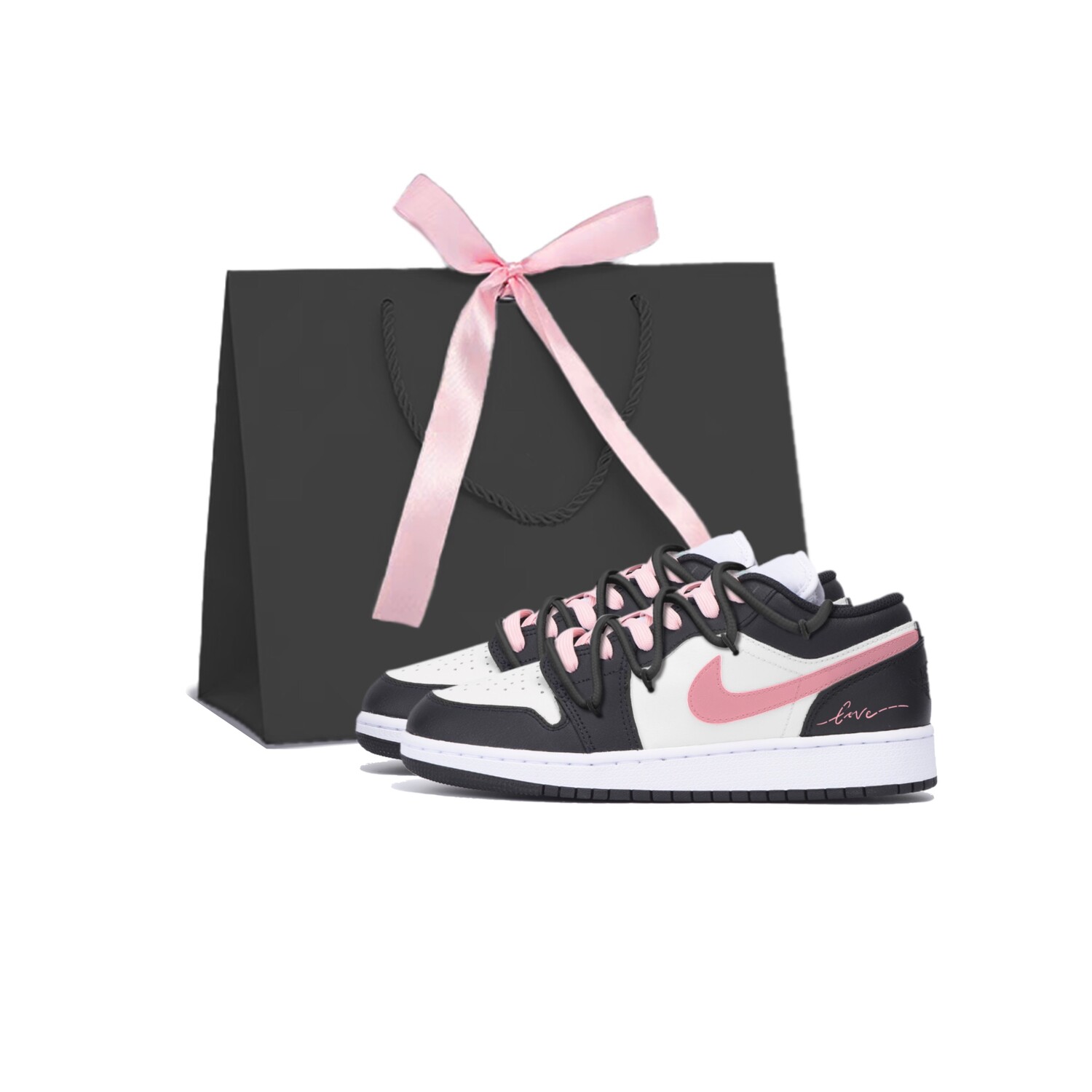 Кроссовки Air Jordan 1 Vintage Basketball Shoes Women's Low-top Black/pink/white, черный
Кроссовки Air Jordan 1 Vintage Basketball Shoes Women's Low-top Black/pink/white, черный