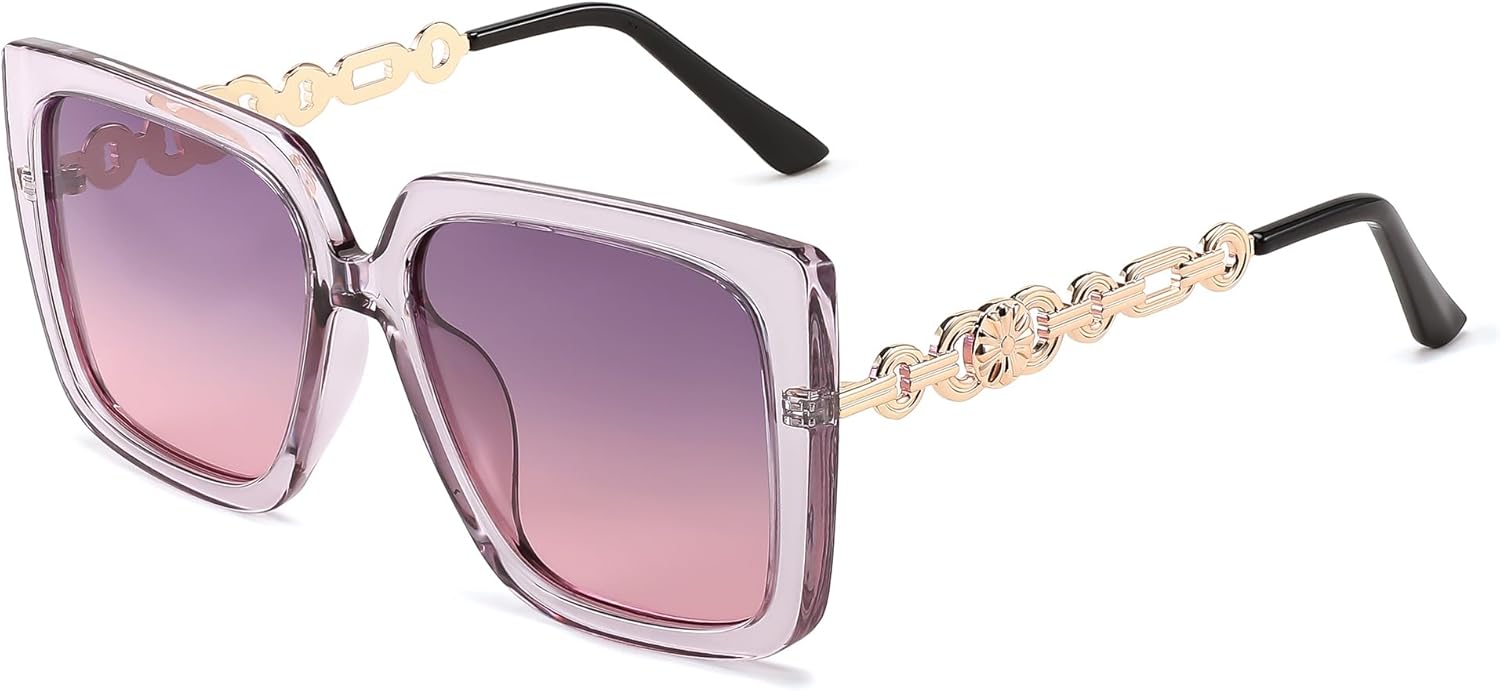 FEISEDY Модные поляризованные солнцезащитные очки «кошачий глаз» для женщин, винтажные, увеличенного квадратного размера, защита от УФ-излучения UV400, B0003, Clear Purple Frame Purple Pink Lens
FEISEDY Модные поляризованные солнцезащитные очки «кошачий глаз» для женщин, винтажные, увеличенного квадратного размера, защита от УФ-излучения UV400, B0003, Clear Purple Frame Purple Pink Lens