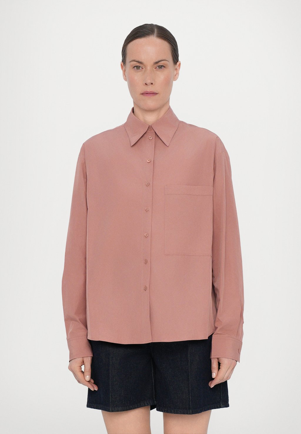 Блузка на пуговицах MAX&Co., розовый
Блузка на пуговицах MAX&Co., розовый