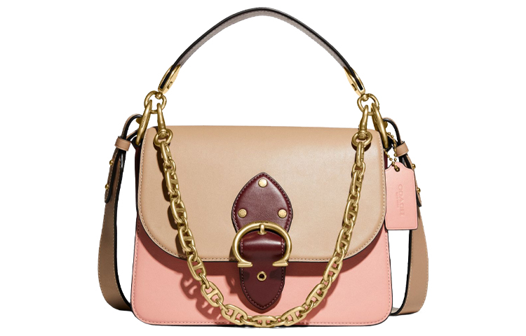 Кожаная кожаная сумка-кроссбоди среднего размера женская молочно-чайного и розового цвета COACH
Кожаная кожаная сумка-кроссбоди среднего размера женская молочно-чайного и розового цвета COACH