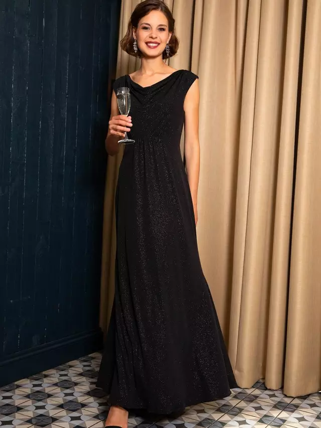 Платье Alie Street Cruise Cowl Neck Maxi, цвет glitter black
Платье Alie Street Cruise Cowl Neck Maxi, цвет glitter black