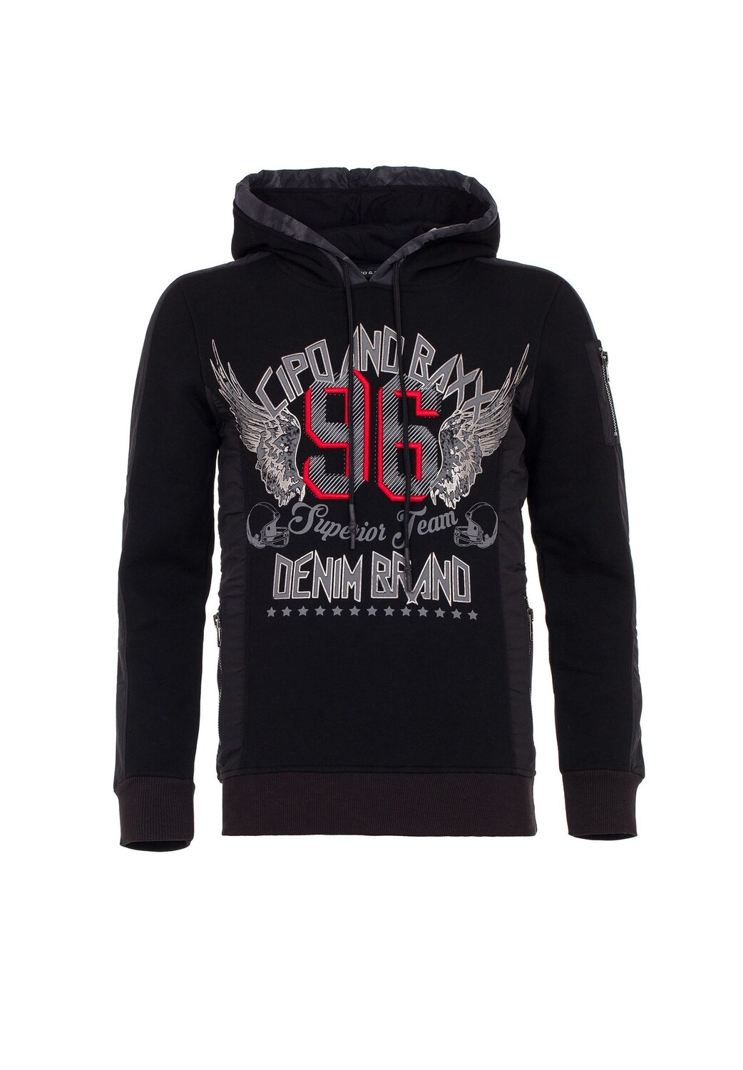 Худи с потрясающим 3D-принтом CIPO & BAXX, черный
Худи с потрясающим 3D-принтом CIPO & BAXX, черный