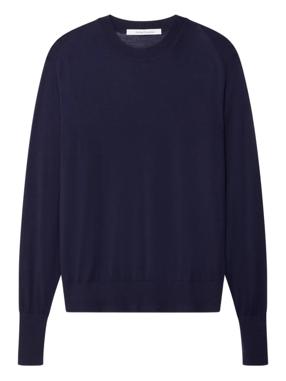 Вязаный джемпер Another Tomorrow, синий
Вязаный джемпер Another Tomorrow, синий