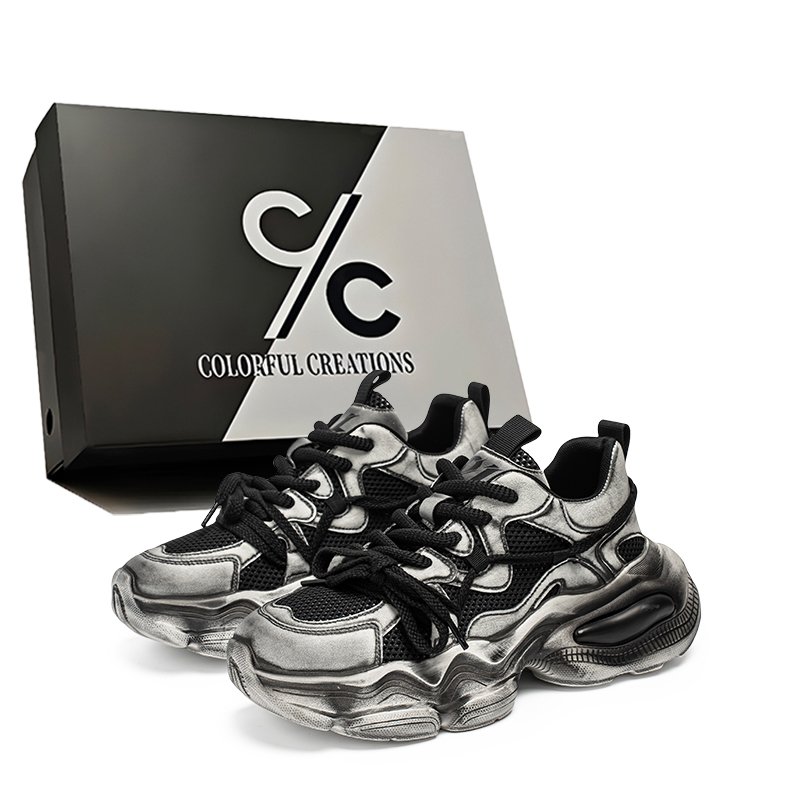 Низкие массивные кроссовки мужские Colorful Creations, Black
Низкие массивные кроссовки мужские Colorful Creations, Black