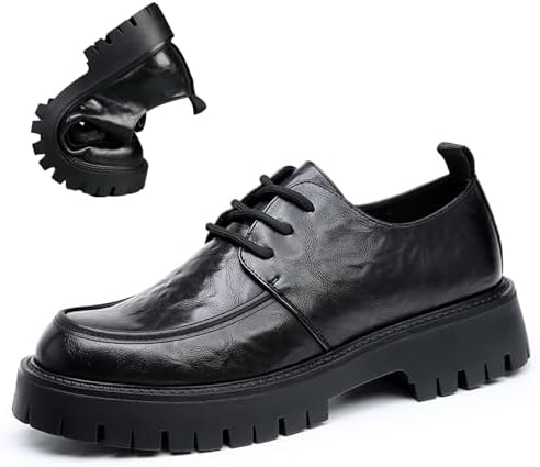 Мужские кожаные туфли-оксфорды на платформе с массивным каблуком, классическим округлым носком, шнуровкой, рифленой подошвой, мягкой стелькой, для работы и деловых мероприятий, противоскользящие, с эффектом увеличения роста, дерби Qooel, черный
Мужские кожаные туфли-оксфорды на платформе с массивным каблуком, классическим округлым носком, шнуровкой, рифленой подошвой, мягкой стелькой, для работы и деловых мероприятий, противоскользящие, с эффектом увеличения роста, дерби Qooel, черный
