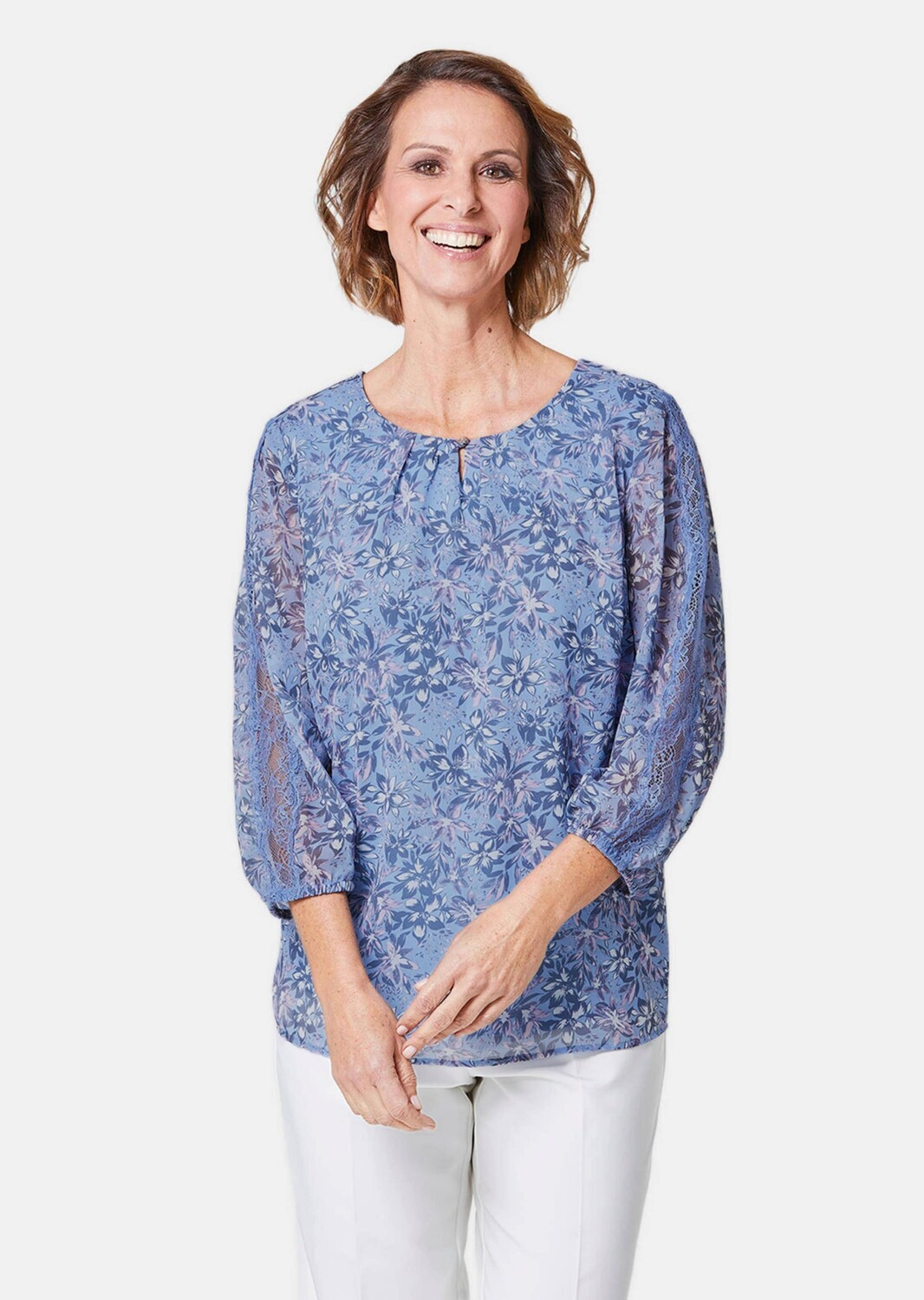 Блуза GOLDNER Druck, цвет taubenblau/marine/geblümt
Блуза GOLDNER Druck, цвет taubenblau/marine/geblümt