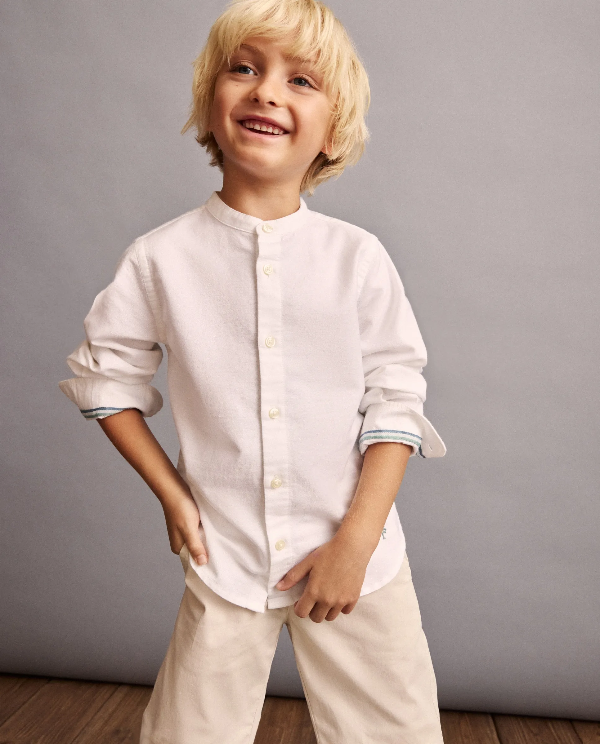 Детская рубашка с длинным рукавом воротник мао оксфорд гладкая Coconut El Corte Inglés, белый
Детская рубашка с длинным рукавом воротник мао оксфорд гладкая Coconut El Corte Inglés, белый