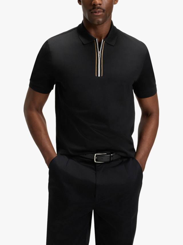 BOSS футболка-поло с короткими рукавами и молнией из чистого хлопка HUGO BOSS, Black/Multi
BOSS футболка-поло с короткими рукавами и молнией из чистого хлопка HUGO BOSS, Black/Multi