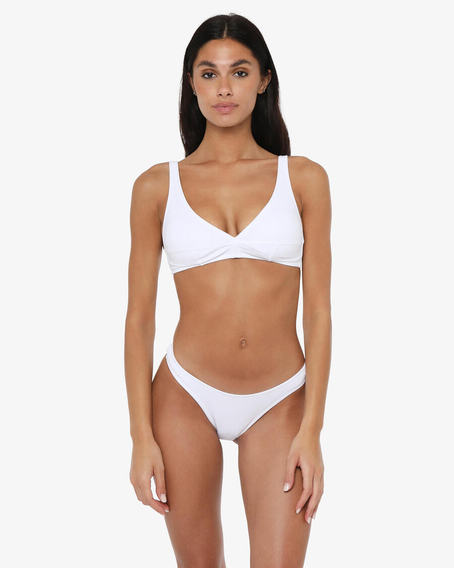 JAKED Плавки женские белые из синтетического материала для плавания
JAKED Плавки женские белые из синтетического материала для плавания