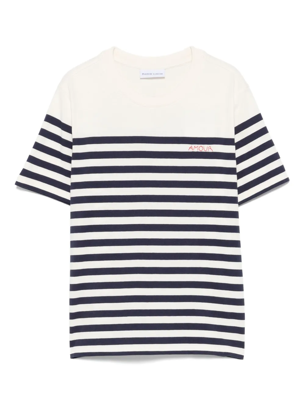 Полосатая хлопковая футболка Maison Labiche, нейтральный
Полосатая хлопковая футболка Maison Labiche, нейтральный