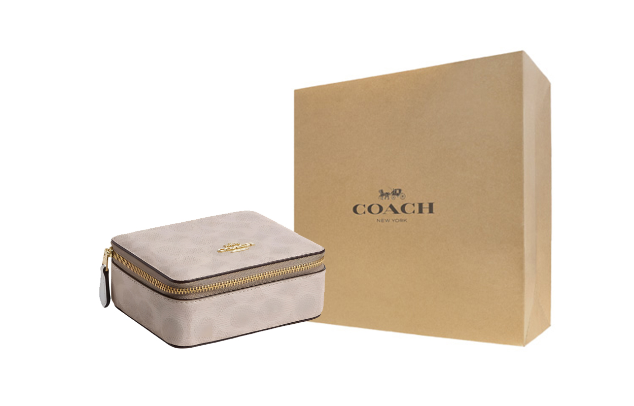 Coach Женская холщовая дорожная сумка для хранения вещей, песочно-бежевого цвета
Coach Женская холщовая дорожная сумка для хранения вещей, песочно-бежевого цвета