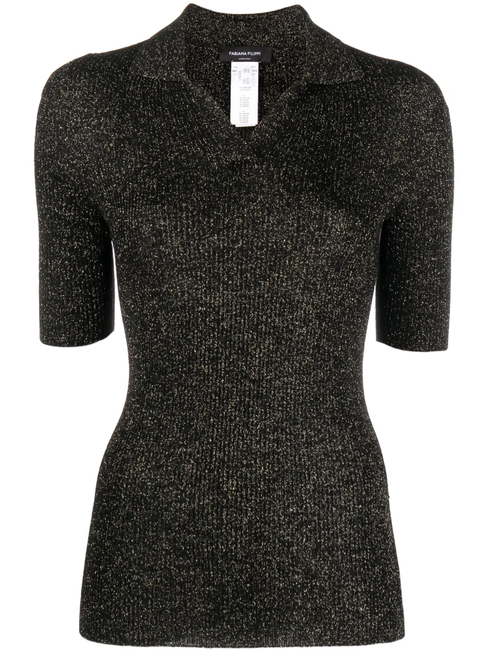 Рубашка поло с блестками Fabiana Filippi, черный
Рубашка поло с блестками Fabiana Filippi, черный