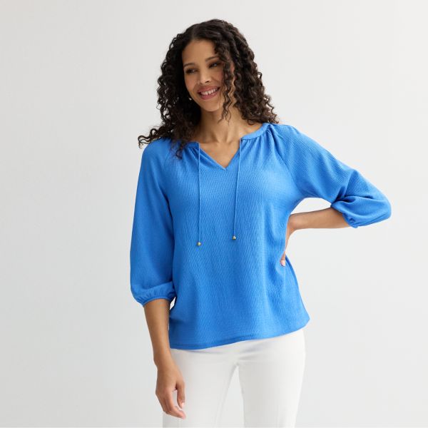 Крестьянский топ с короткими пышными рукавами Croft & Barrow, цвет valen river
Крестьянский топ с короткими пышными рукавами Croft & Barrow, цвет valen river