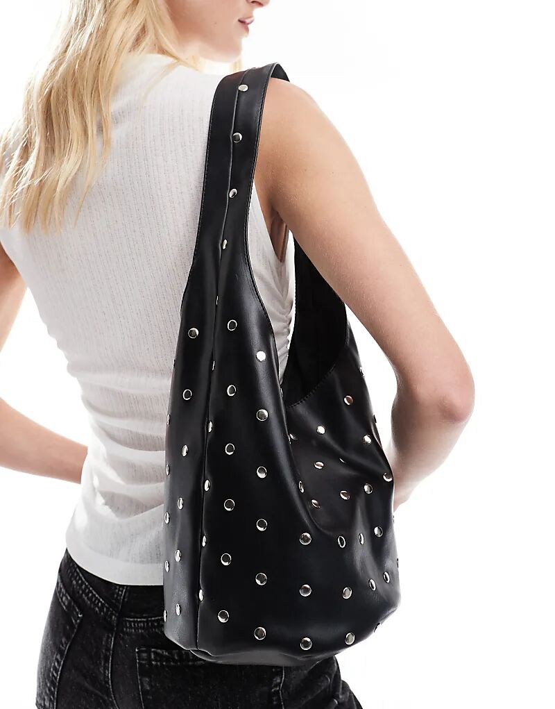 Сумка-ведро Cotton On Lia с заклепками черного цвета
Сумка-ведро Cotton On Lia с заклепками черного цвета