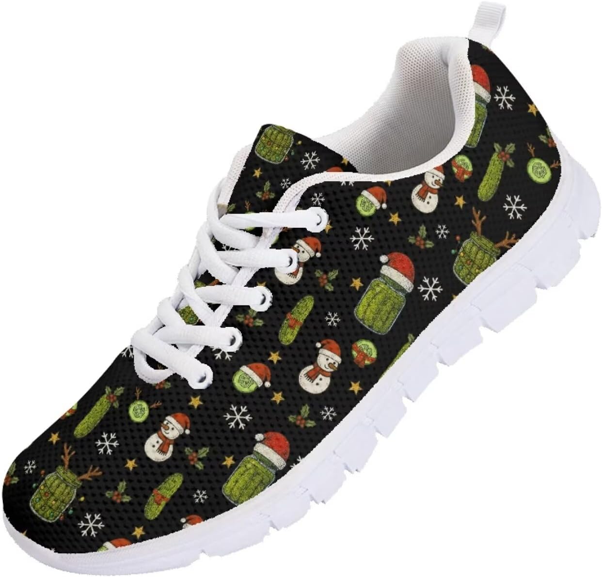 Мужские кроссовки Funnydude Funny Print для осенних прогулок, удобные с дышащей сеткой, Xmas Pickle
Мужские кроссовки Funnydude Funny Print для осенних прогулок, удобные с дышащей сеткой, Xmas Pickle