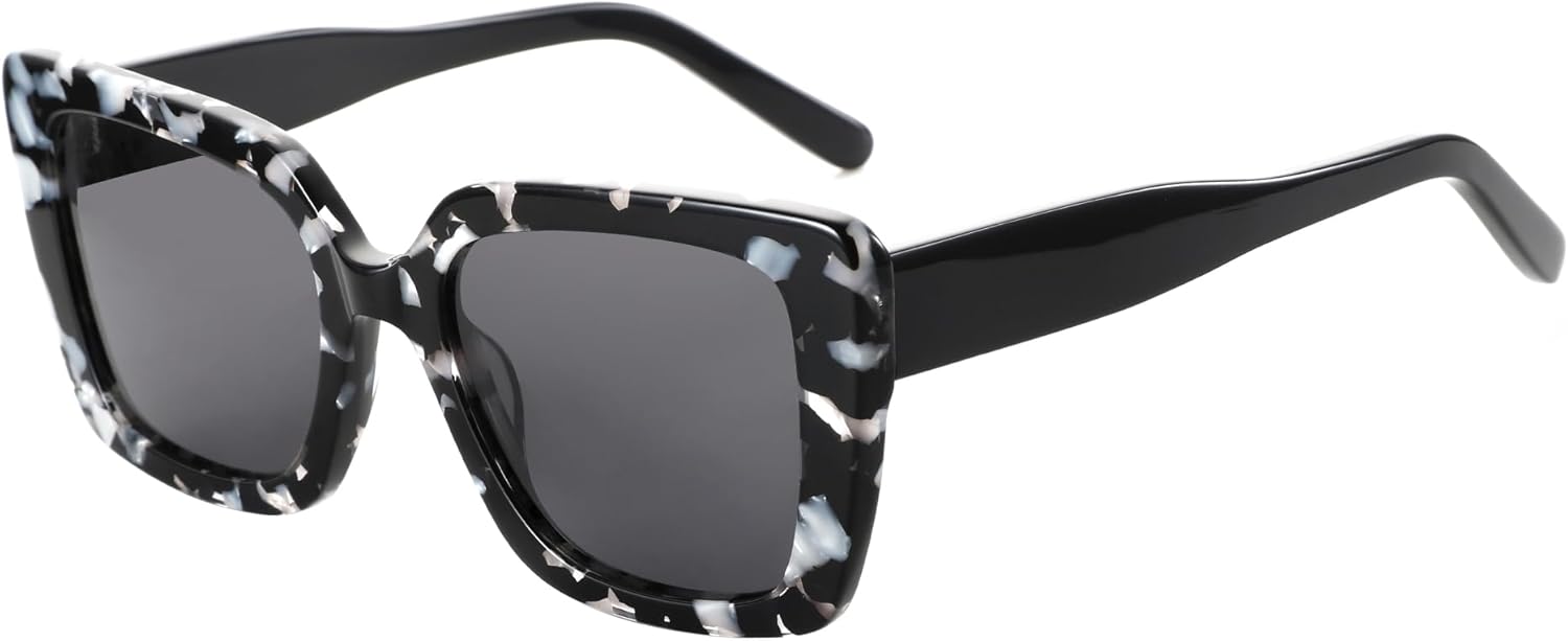 Поляризованные солнцезащитные очки ZENOTTIC для женщин, квадратная форма: модные классические солнцезащитные очки для женщин - дизайнерские очки с защитой от УФ-излучения UV400, Grey Demi Frame / Grey Lens
Поляризованные солнцезащитные очки ZENOTTIC для женщин, квадратная форма: модные классические солнцезащитные очки для женщин - дизайнерские очки с защитой от УФ-излучения UV400, Grey Demi Frame / Grey Lens