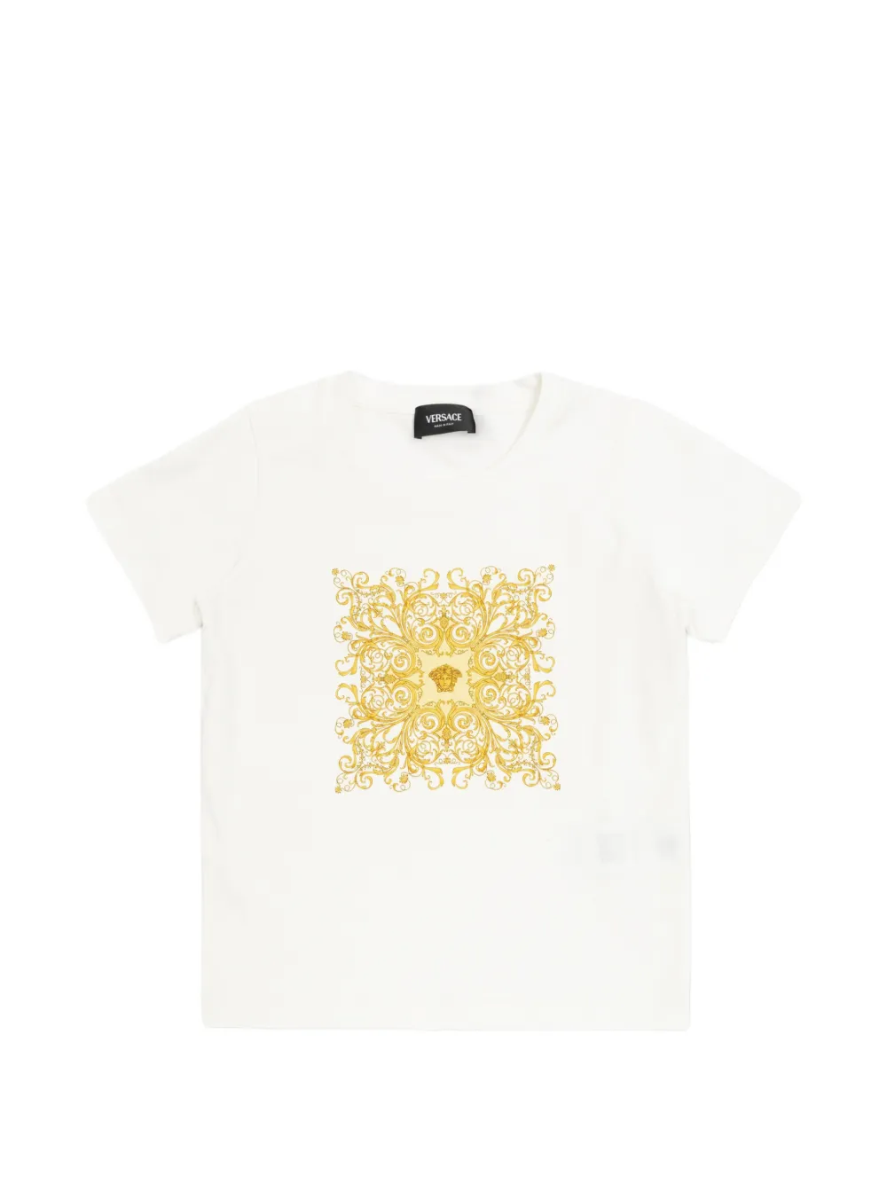 Футболка с графическим изображением Медузы Versace Kids, белый
Футболка с графическим изображением Медузы Versace Kids, белый
