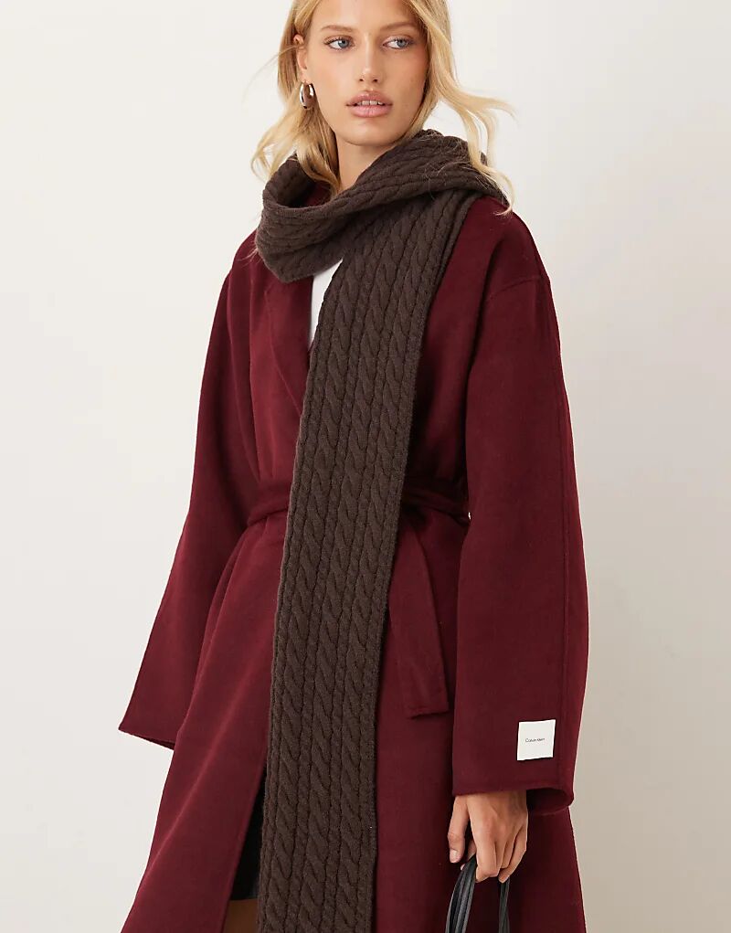 Шарф My Accessories в шоколадно-коричневом цвете
Шарф My Accessories в шоколадно-коричневом цвете