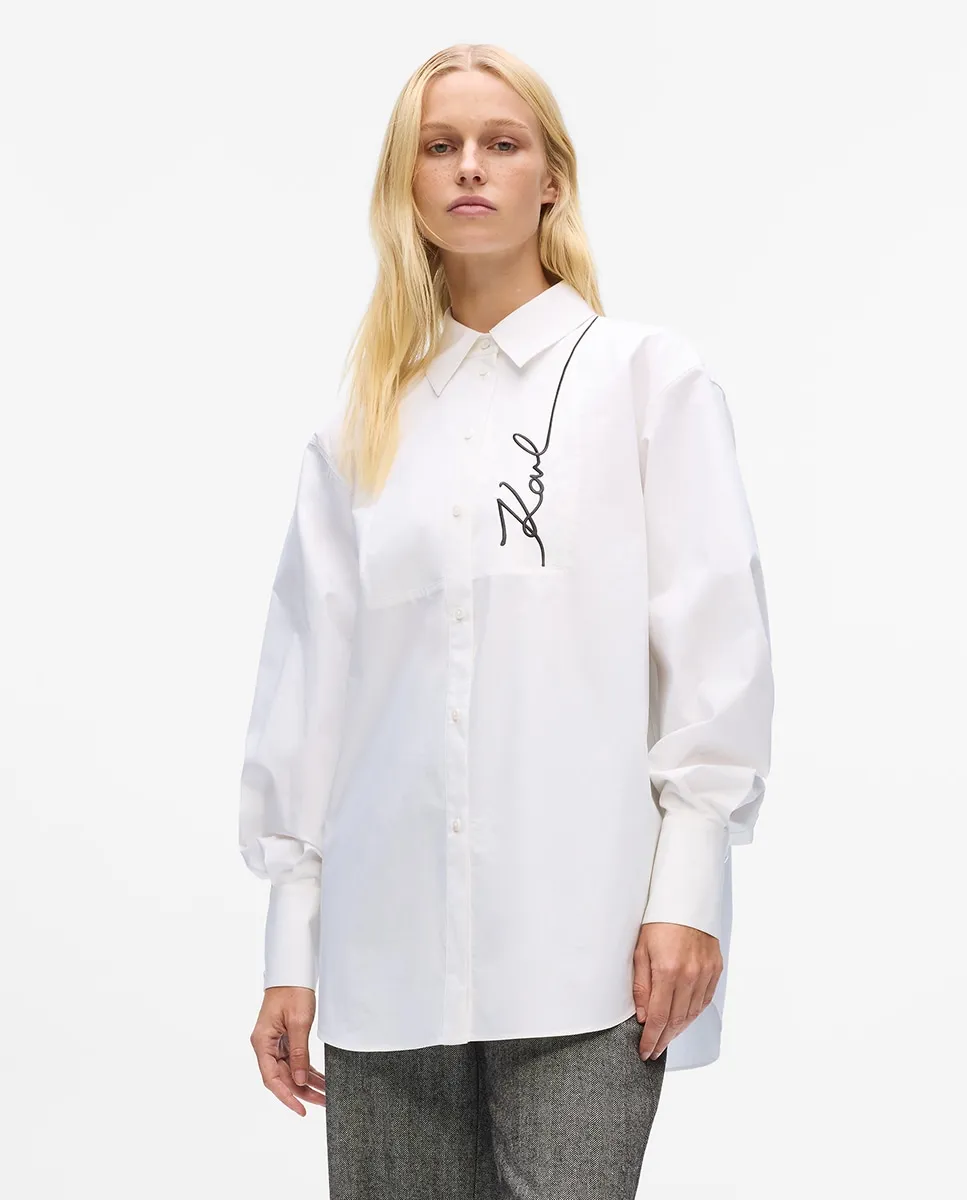 Рубашка с двойной накидкой на грудь Karl Lagerfeld, белый
Рубашка с двойной накидкой на грудь Karl Lagerfeld, белый
