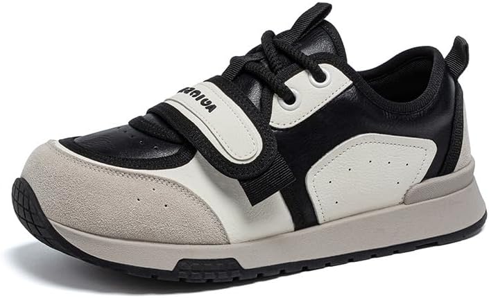 Ретро-кроссовки для женщин и мужчин, черные с бежевыми вставками из кожи и замши, повседневная обувь, удобная обувь для ходьбы, модная спортивная обувь на каждый день Fenjuvia
Ретро-кроссовки для женщин и мужчин, черные с бежевыми вставками из кожи и замши, повседневная обувь, удобная обувь для ходьбы, модная спортивная обувь на каждый день Fenjuvia