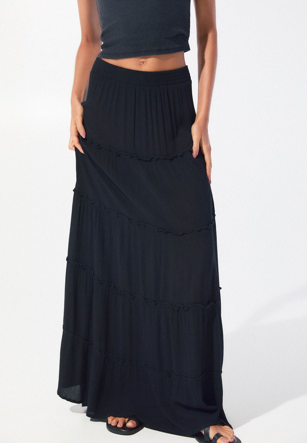 Юбка макси MIDI PULL&BEAR, черный
Юбка макси MIDI PULL&BEAR, черный