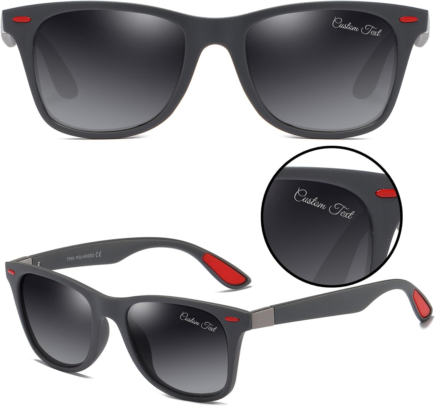 Персонализированные поляризованные солнцезащитные очки для мужчин и женщин в оправе TR90 для вождения, рыбалки и спорта, рождественские подарки KOMVIOO, Gray Frame/Gray Lens
Персонализированные поляризованные солнцезащитные очки для мужчин и женщин в оправе TR90 для вождения, рыбалки и спорта, рождественские подарки KOMVIOO, Gray Frame/Gray Lens