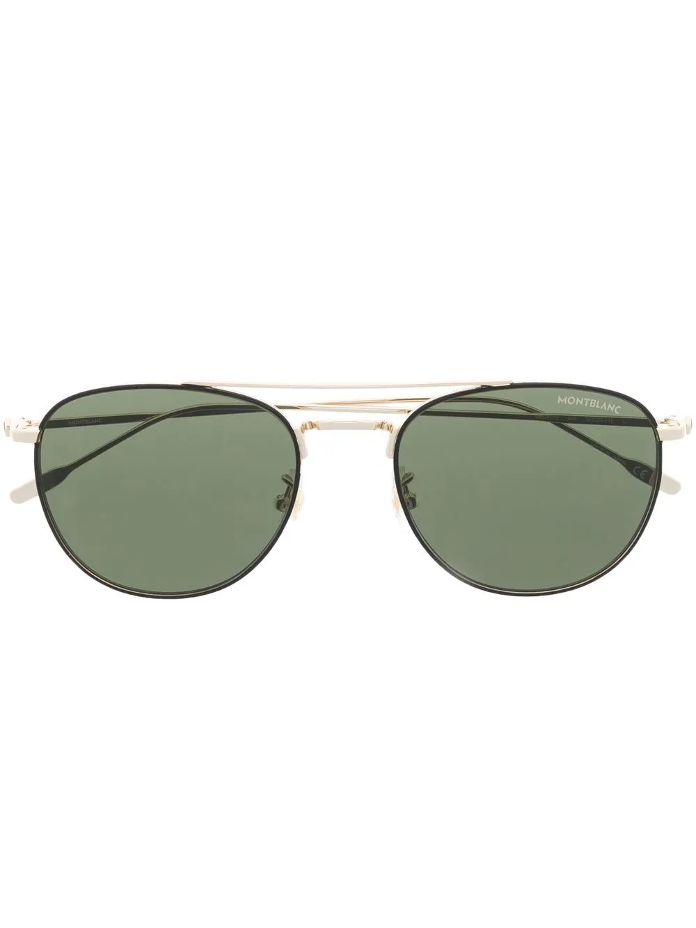 Солнцезащитные очки-пилоты MB0211S MONTBLANC, золотой 
Солнцезащитные очки-пилоты MB0211S MONTBLANC, золотой