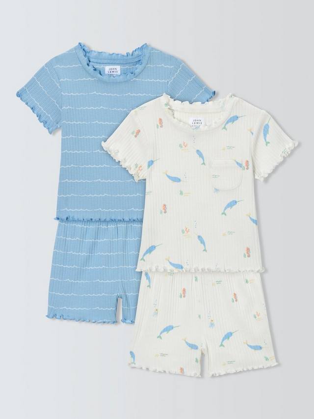 Короткая пижама нарвал John Lewis, синий 
Короткая пижама нарвал John Lewis, синий