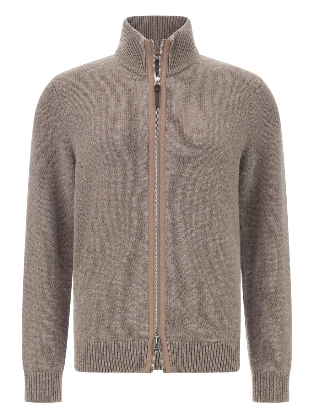 Кардиган на молнии с воротником-стойкой Boggi Milano, коричневый
Кардиган на молнии с воротником-стойкой Boggi Milano, коричневый
