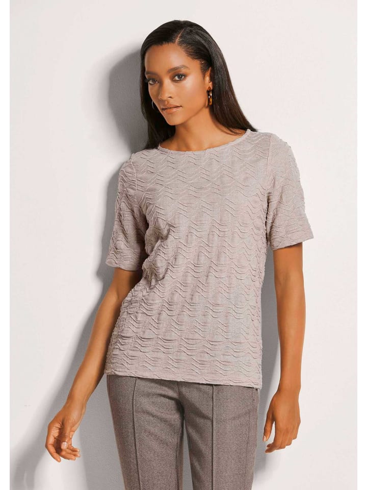 MADELEINE Футболка из вискозы с круглым вырезом цвета капучино
MADELEINE Футболка из вискозы с круглым вырезом цвета капучино