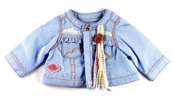 Джинсовая куртка с совой для куклы. Inna marka
Джинсовая куртка с совой для куклы. Inna marka