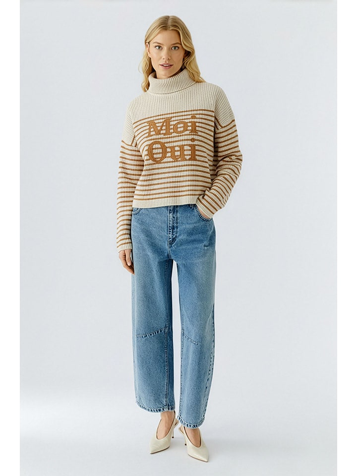 Oui Свитер с высоким воротником верблюжьего/кремового цвета
Oui Свитер с высоким воротником верблюжьего/кремового цвета