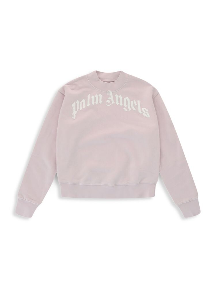 Толстовка с логотипом для маленьких девочек и девочек Palm Angels, цвет Lilac White
Толстовка с логотипом для маленьких девочек и девочек Palm Angels, цвет Lilac White