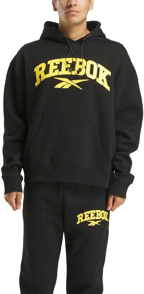 Мужская толстовка Reebok с капюшоном, большой логотип, черный
Мужская толстовка Reebok с капюшоном, большой логотип, черный