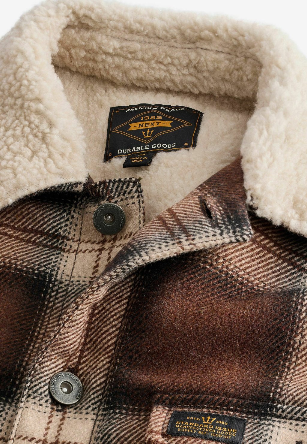 Летняя куртка CHECK BORG LINED REGULAR FIT Next, коричневый
Летняя куртка CHECK BORG LINED REGULAR FIT Next, коричневый