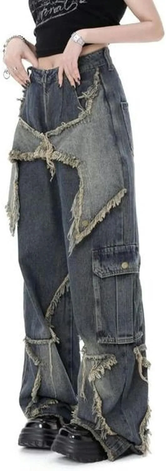 Винтажные мешковатые джинсы для женщин High Waist Harajuku с потертостями Cynefoa
Винтажные мешковатые джинсы для женщин High Waist Harajuku с потертостями Cynefoa