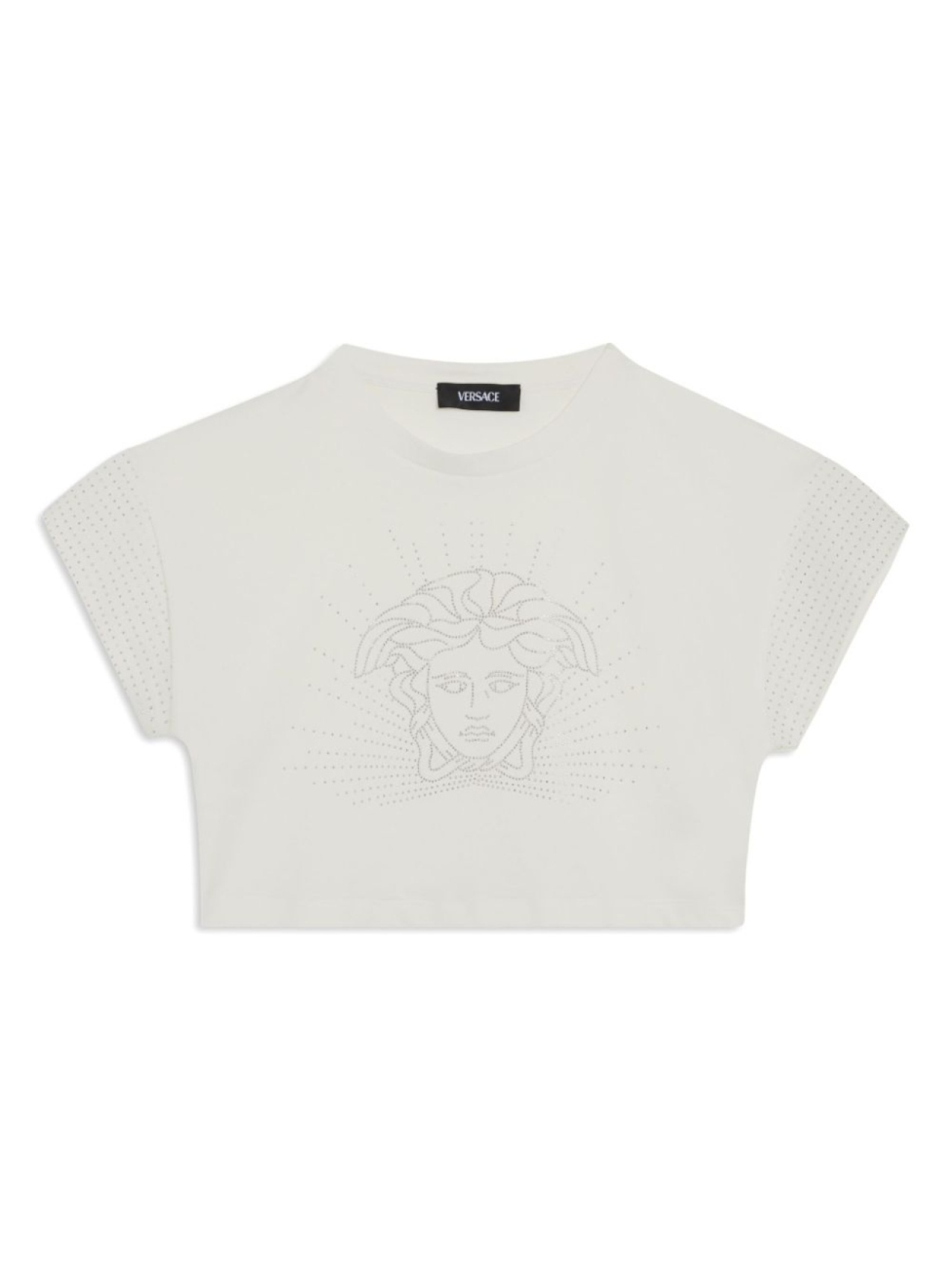 Versace Kids футболка с логотипом Medusa, белый 
Versace Kids футболка с логотипом Medusa, белый