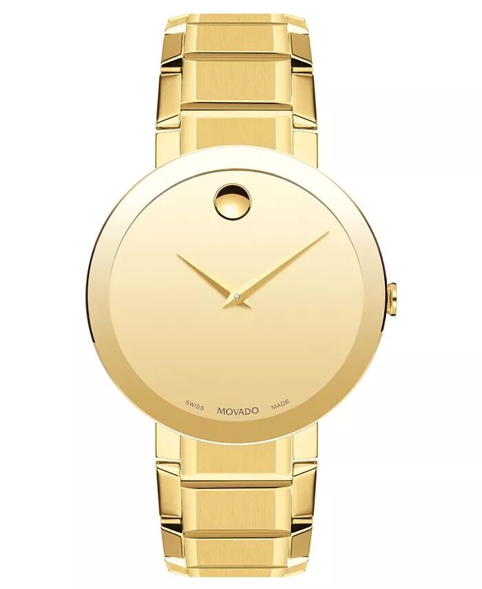 Мужские часы-браслет из нержавеющей стали со швейцарским сапфиром и золотистым PVD-покрытием, 39 мм Movado
Мужские часы-браслет из нержавеющей стали со швейцарским сапфиром и золотистым PVD-покрытием, 39 мм Movado