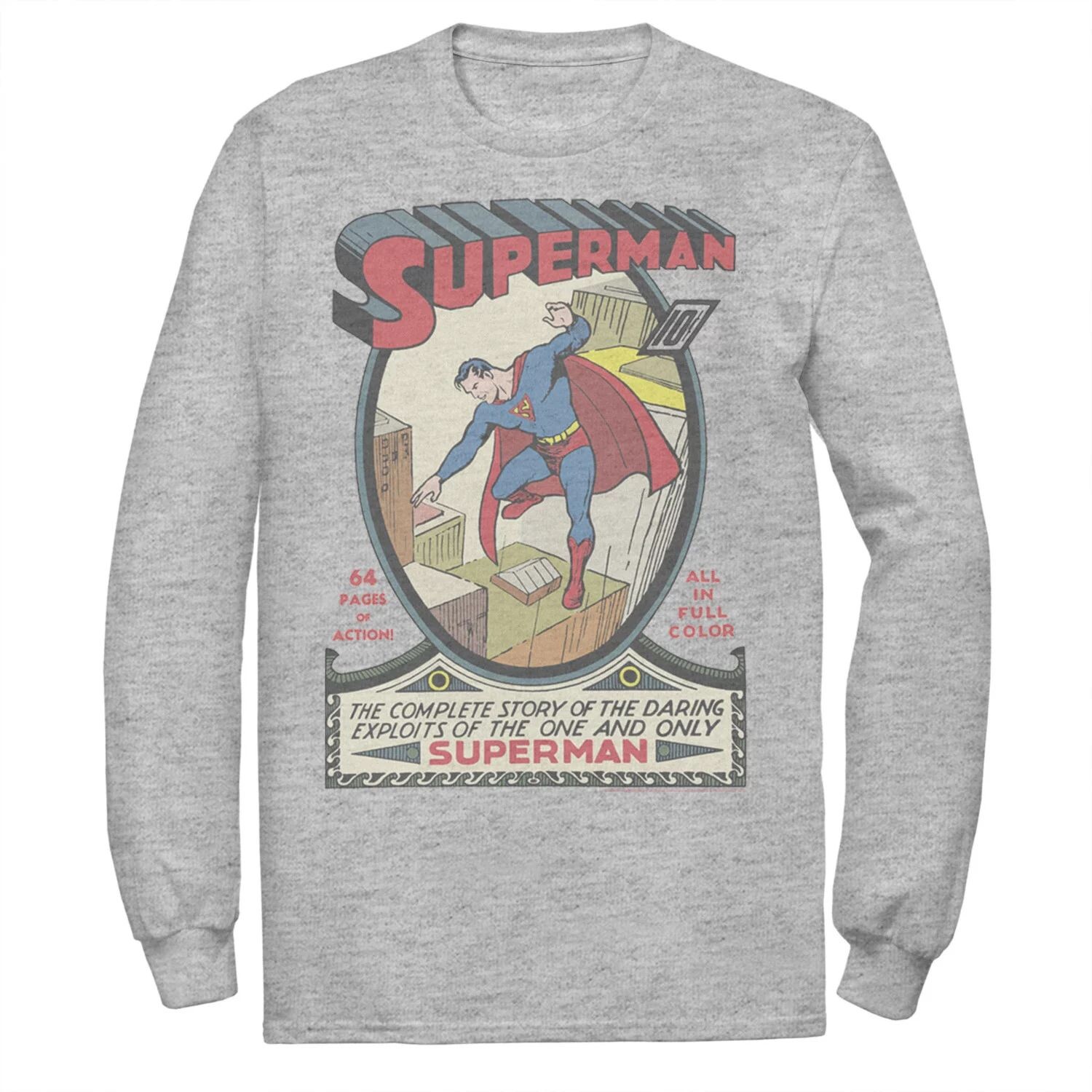 Мужская футболка с обложкой комикса DC Comics Superman 64 Pages Of Action с графическим рисунком Licensed Character
Мужская футболка с обложкой комикса DC Comics Superman 64 Pages Of Action с графическим рисунком Licensed Character