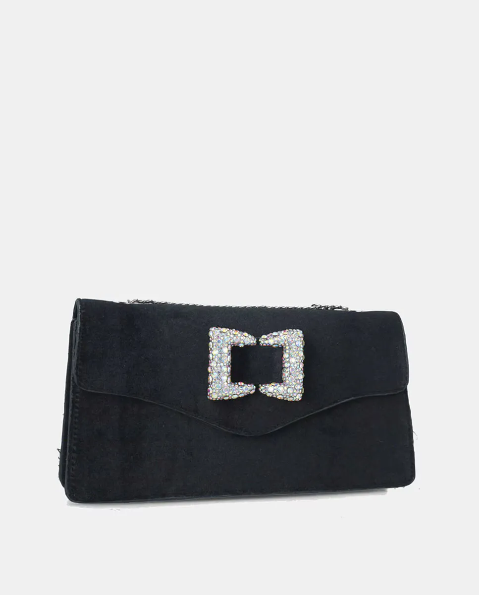 Бархатная сумка с бантом из стразов Menbur, черный
Бархатная сумка с бантом из стразов Menbur, черный